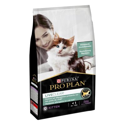 Purina Pro Plan LiveClear Kitten peru: ração que ajuda a combater a causa da alergia a gatos