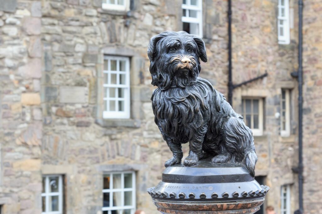 skye terrier_2 Escultura em bronze de Greyfriars Bobby.