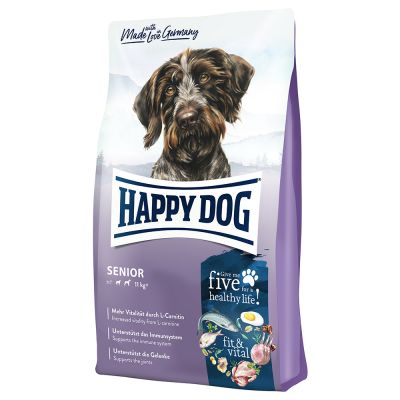 Alimentação dos Weimaraner sénio: Embalagem de Happy Dog Supreme Fit & Vital Senior