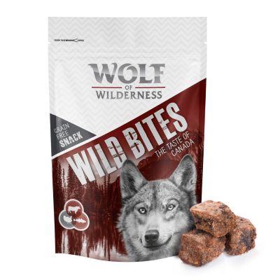 embalagem de snacks wolf od wilderness